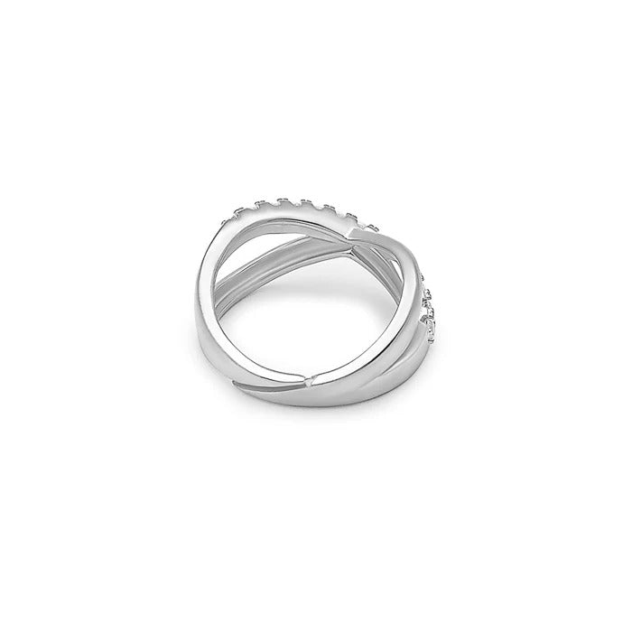 Crossroad 925 Silver finger Ring for Women