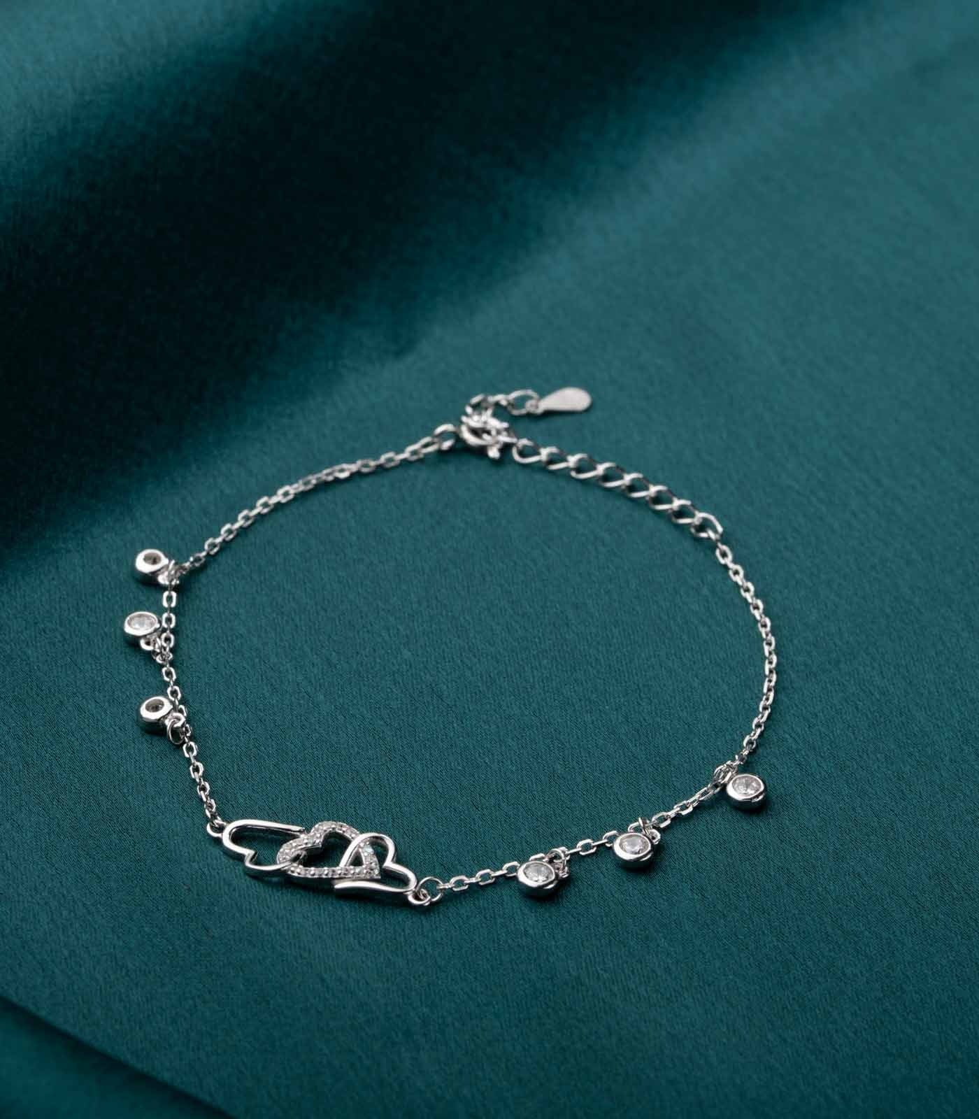 Love's Embrace Sparkle 925 Silver Bracelet