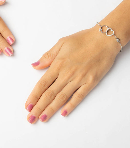 Pretty Hearts 925 Silver Bracelet