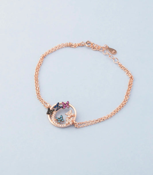 Radiant Spirit Butterfly 925 Silver Bracelet