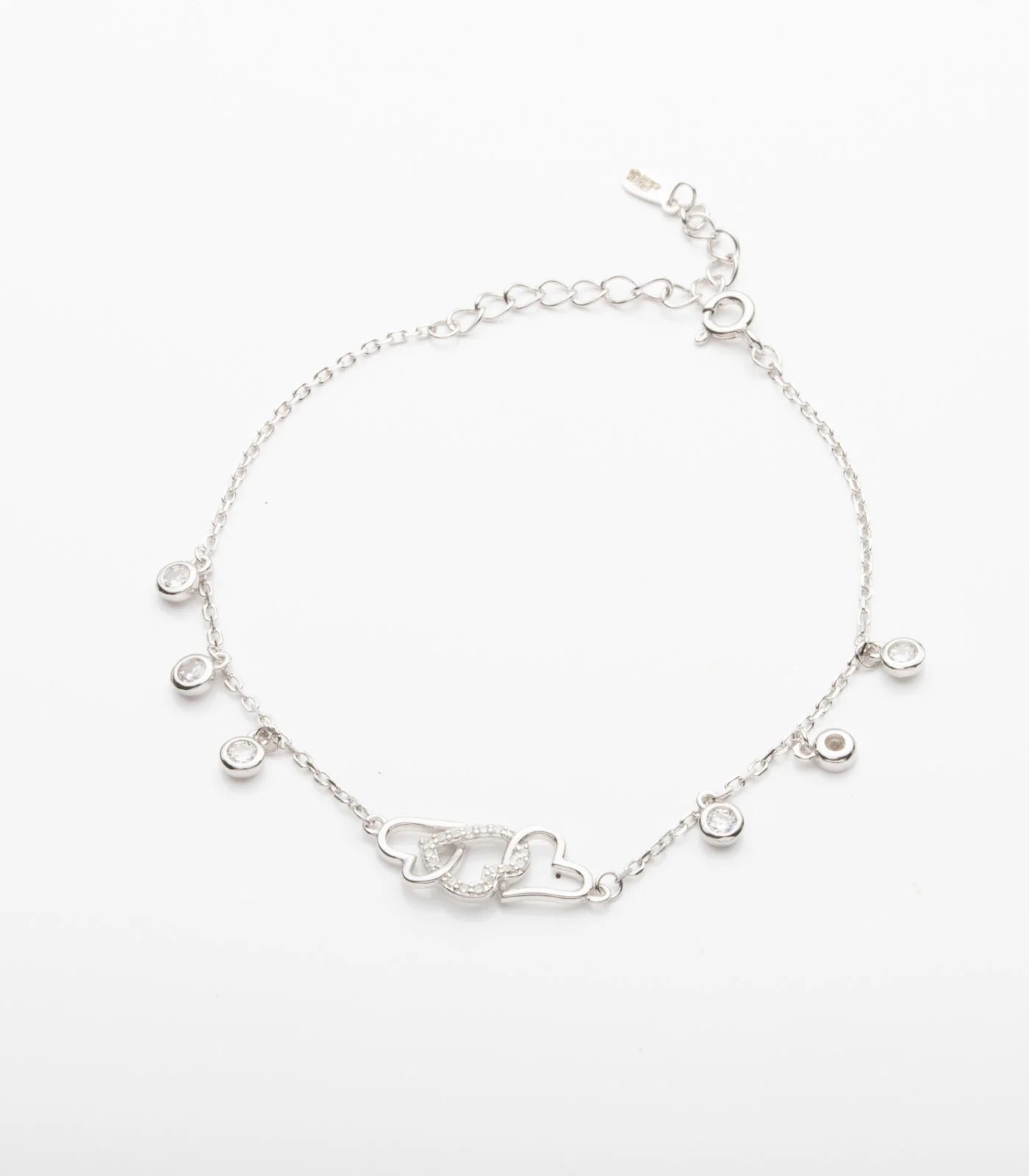 Love's Embrace Sparkle 925 Silver Bracelet