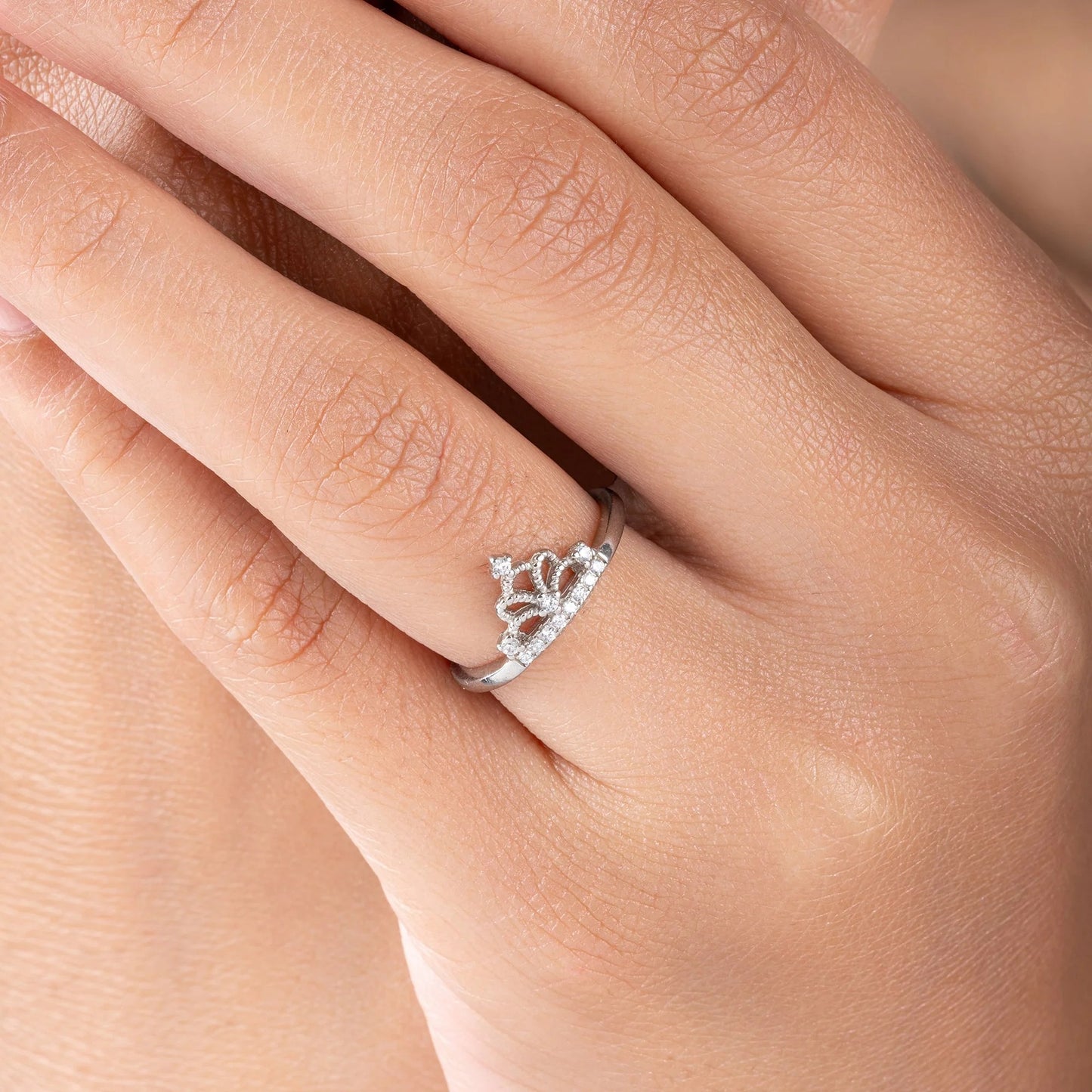 Royal Crown 925 Silver Ring for Women