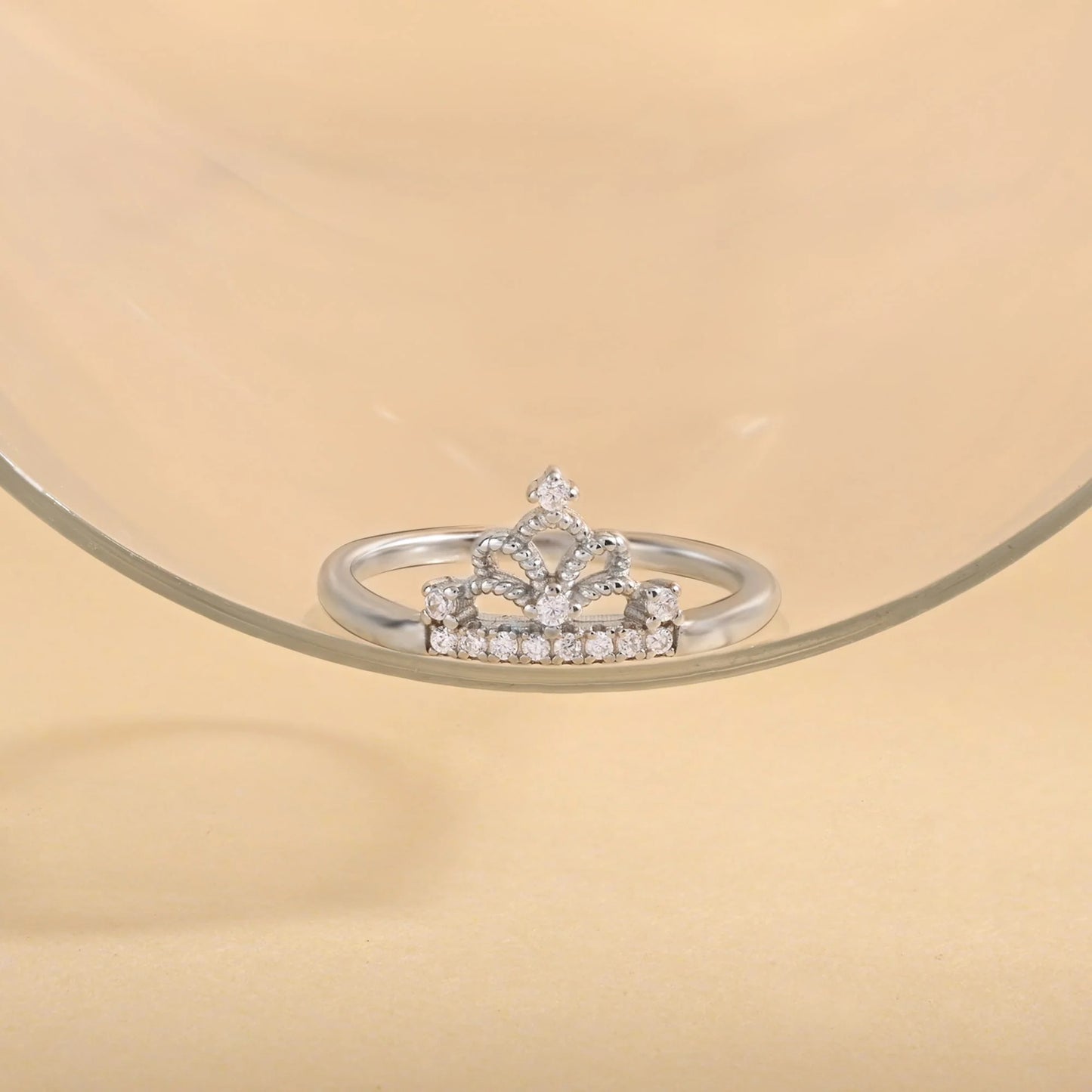 Royal Crown 925 Silver Ring for Women