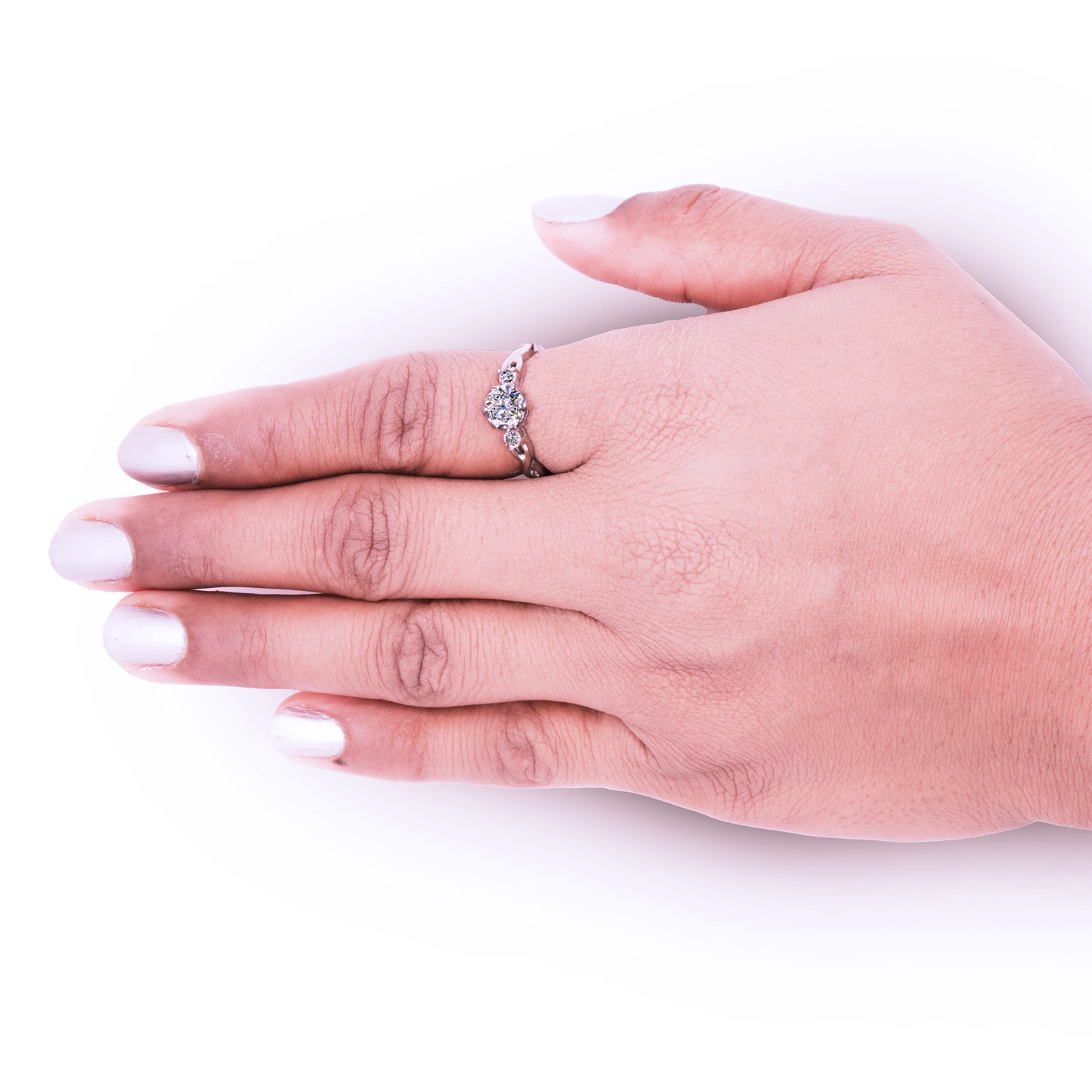 Infinity Diamond 925 Sterling Silver Ring