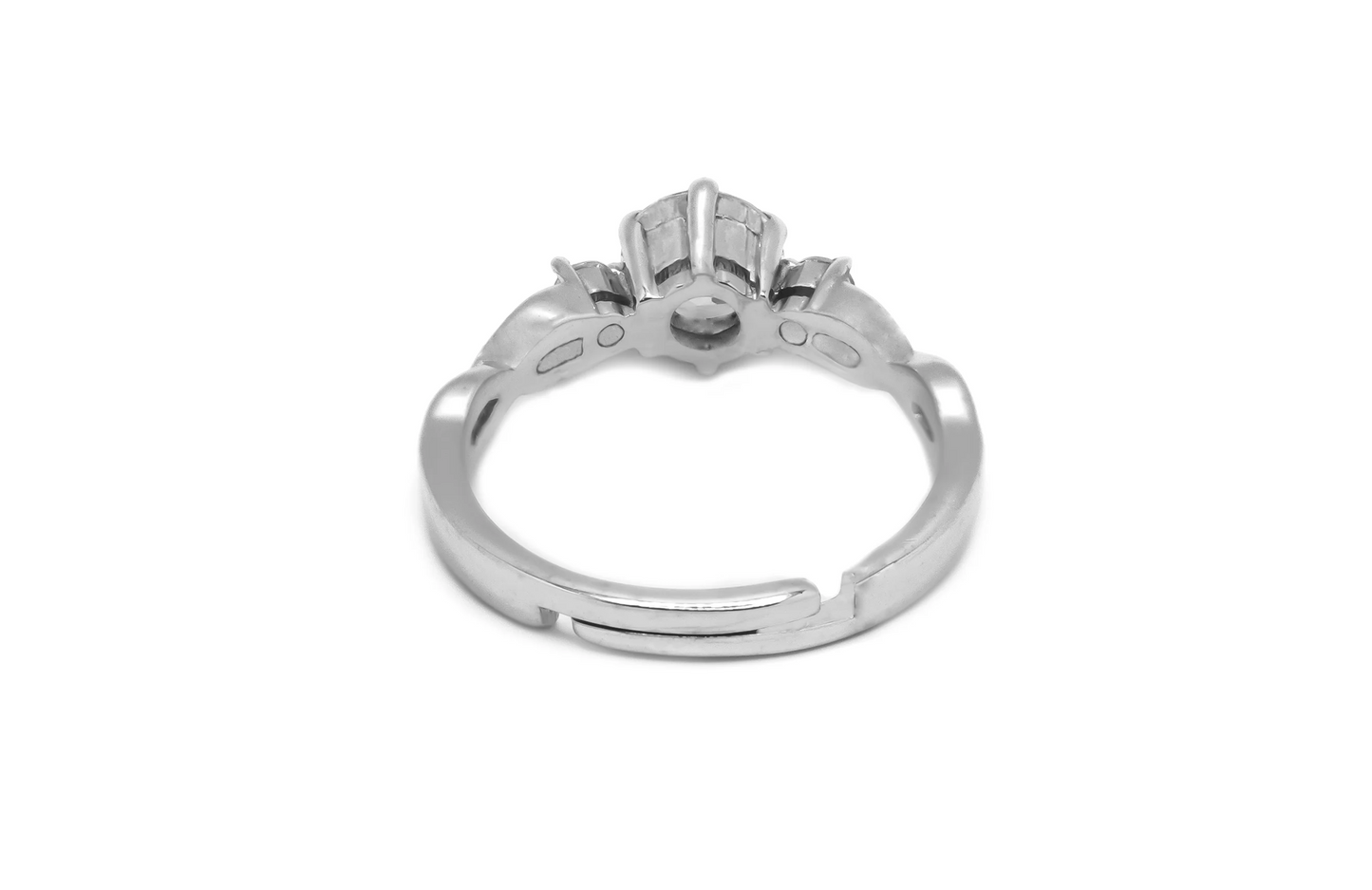 Infinity Diamond 925 Sterling Silver Ring