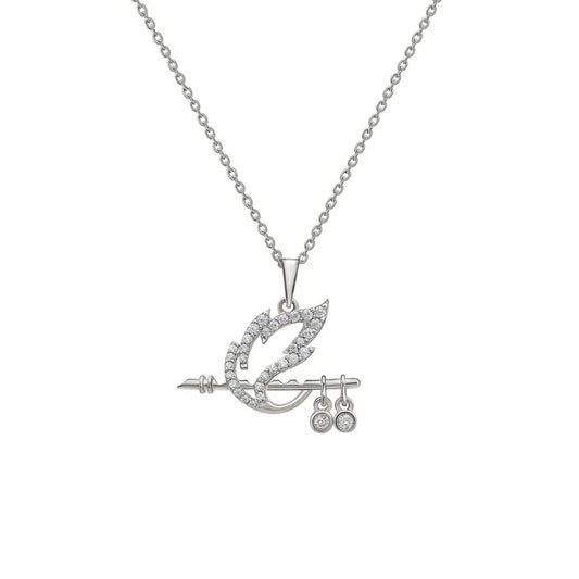 Shree Krishna Bansuri Pendant 925 Silver Necklace