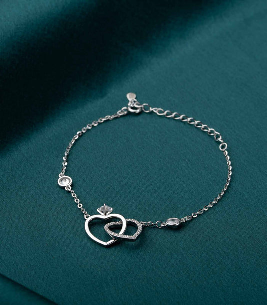 Pretty Hearts 925 Silver Bracelet