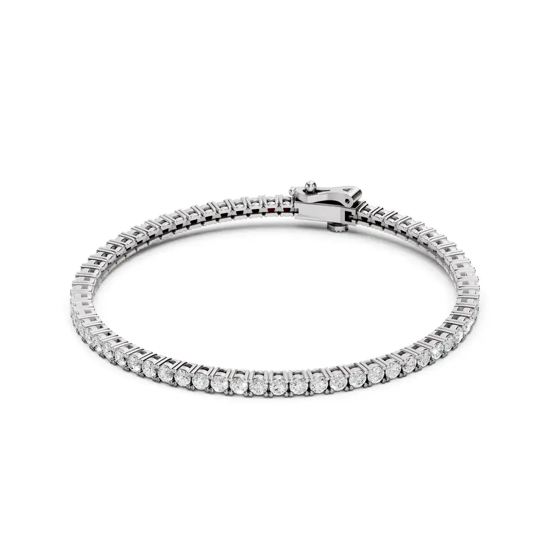 Classic Diamond Tennis 925 Silver Bracelet