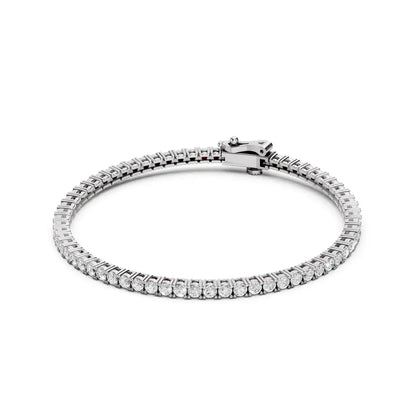 Classic Diamond Tennis 925 Silver Bracelet