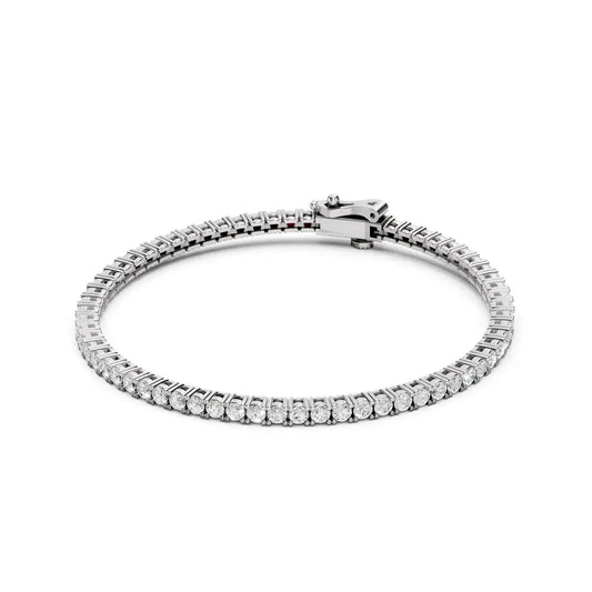 Classic Diamond Tennis 925 Silver Bracelet