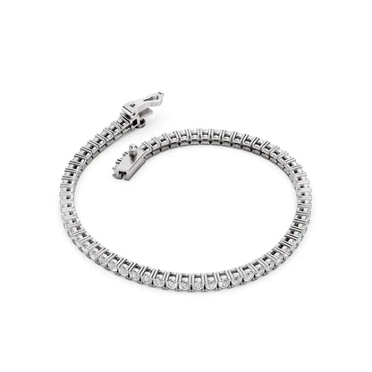 Classic Diamond Tennis 925 Silver Bracelet