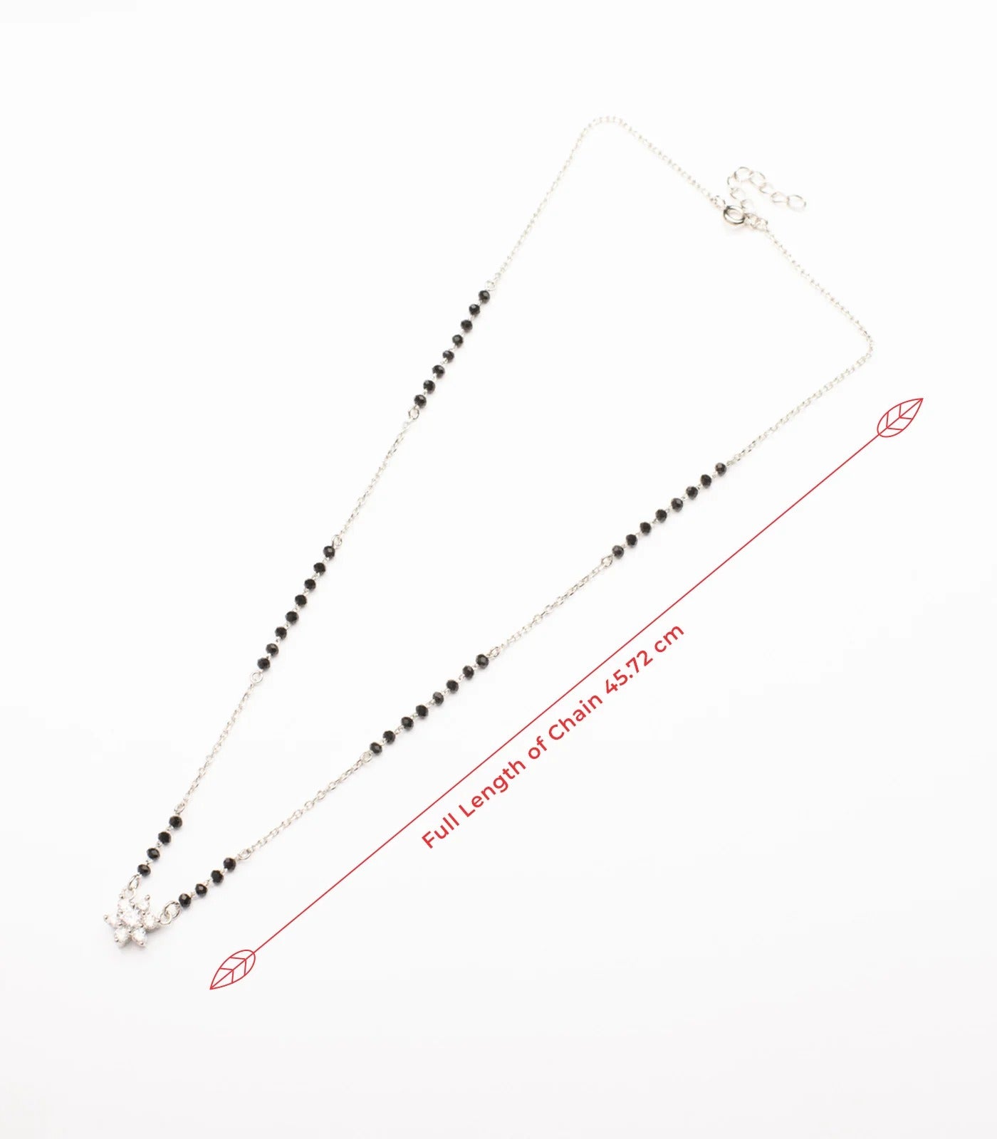 Floral Cluster 925 Silver Mangalsutra – Elegant Daily Wear