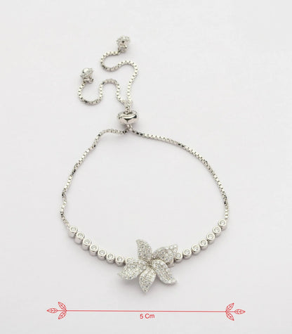 Blooming Flower Bracelet 925 Silver Bracelet