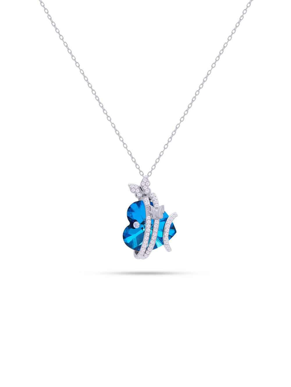 Sparkling "MOM" Love 925 Silver Necklace