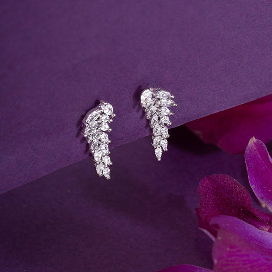 Sparkling Marquise CZ 925 Silver Earrings