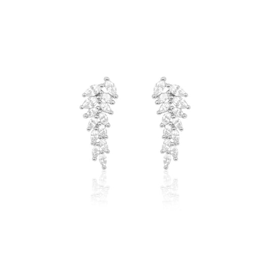 Sparkling Marquise CZ 925 Silver Earrings