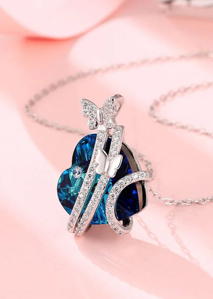 Sparkling "MOM" Love 925 Silver Necklace
