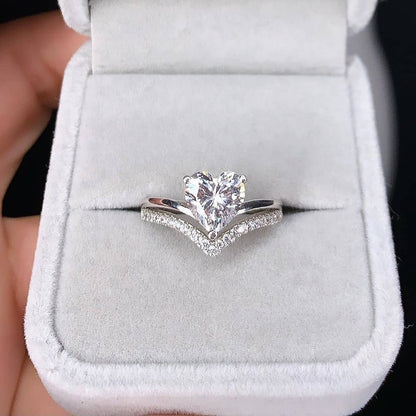 HeartGlow 925 Silver Promise Ring for Girls and Women Silver Ring