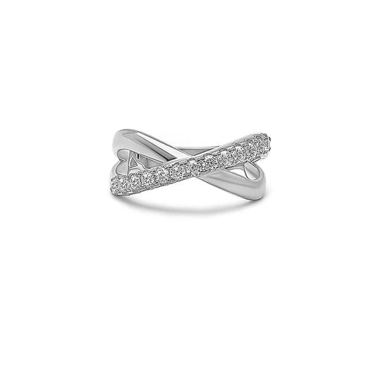 Crossroad 925 Silver finger Ring for Women