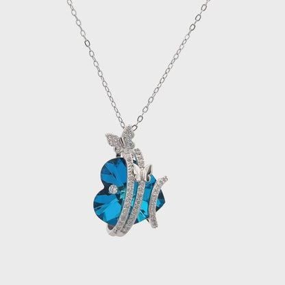 Sparkling "MOM" Love 925 Silver Necklace